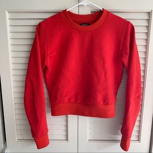 Aritzia Talula Red Cropped Sweater